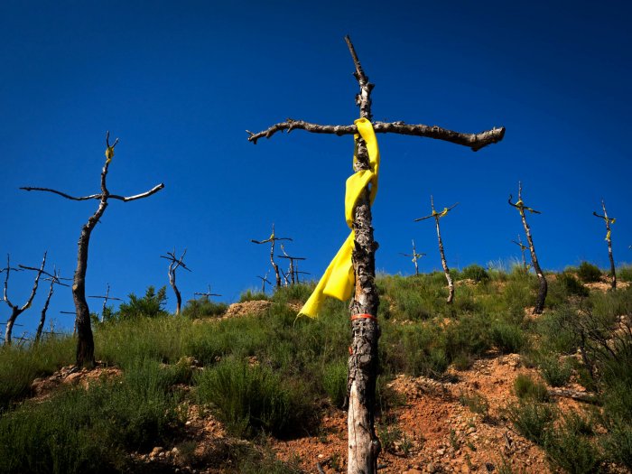 Evanescent landscapes, the yellow revolution