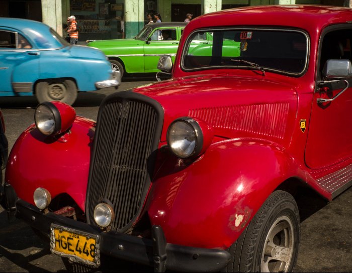 Havana - Cuba - Vintage cars in Paseo de Martí